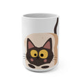 Cute Black Cat in Toast 15oz Coffee Mug — Kawaii Cat Lover Gift