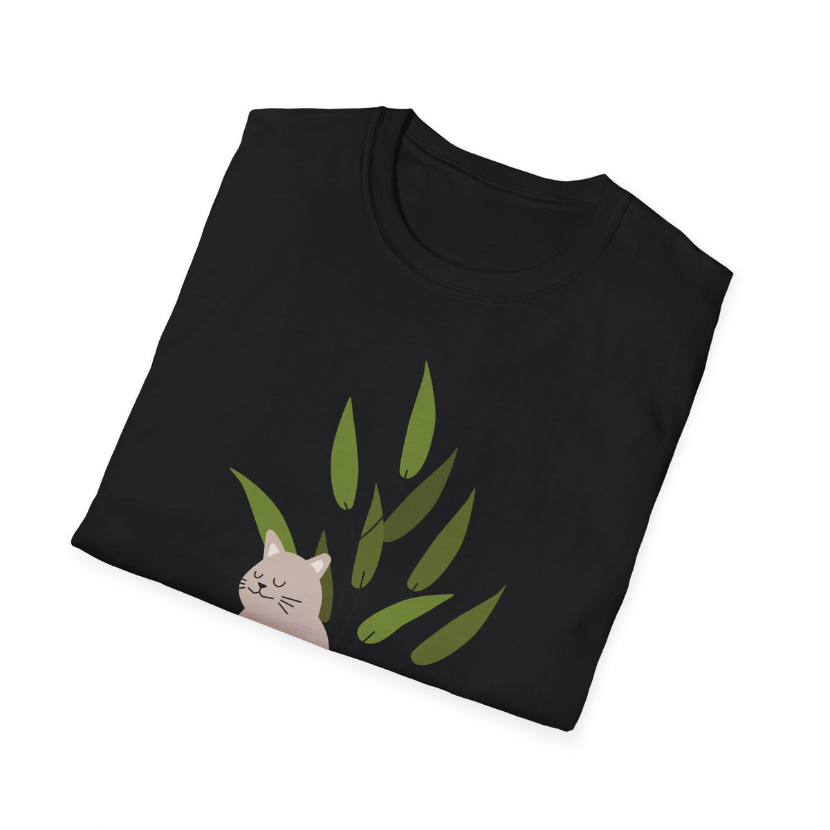 Cat in Plant Pot T-Shirt — Cute Houseplant Cat Graphic Tee
